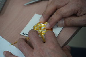 作業（水引き）の様子